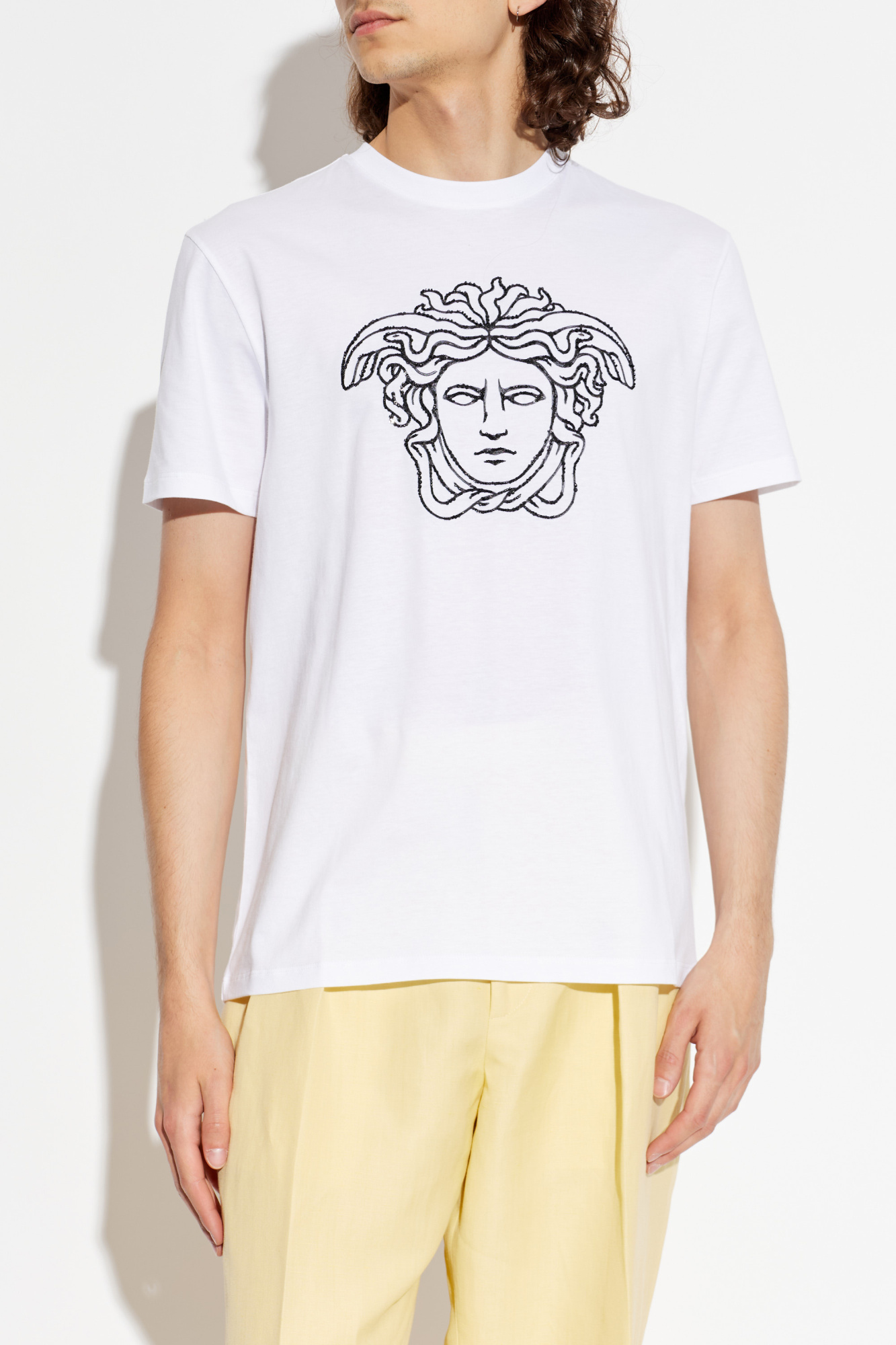 White T-shirt with Medusa head Versace - Vitkac Italy